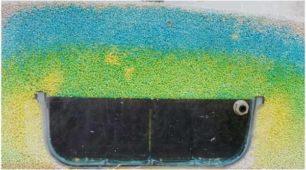 Wicking moisture dispersion profile