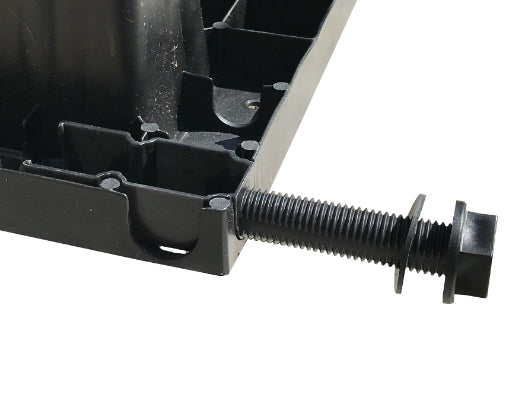 WaterUps wicking system long overflow pipe showing attachment point under wicking cell
