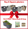 Square Planter Christmas Bundle