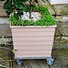 WaterUps square planter with wheels