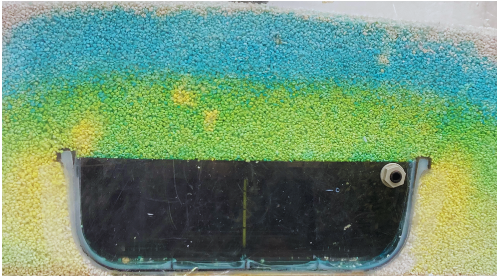 Wicking moisture dispersion profile