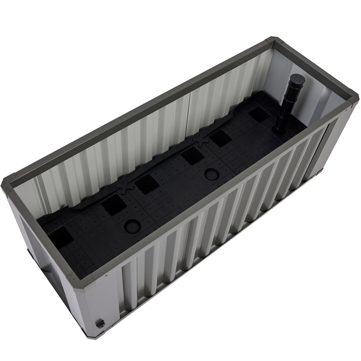 WaterUps Oasis 1240 wicking bed showing cells and inlet filler pipe