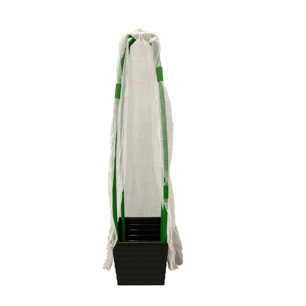 WaterUps wicking Square Planter starter kit with Flexi Garden Frame cover and netting