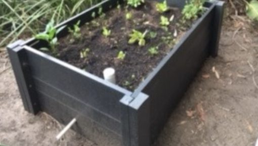 WaterUps® offers eco-friendly eWood® raised wicking beds