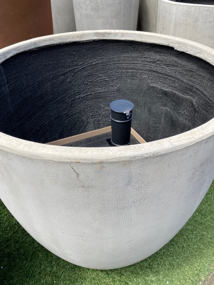 WaterUps Grey Self Watering Pot WaterUps wicking technology can be installed in a variety of pots to convert them into a self watering pot.